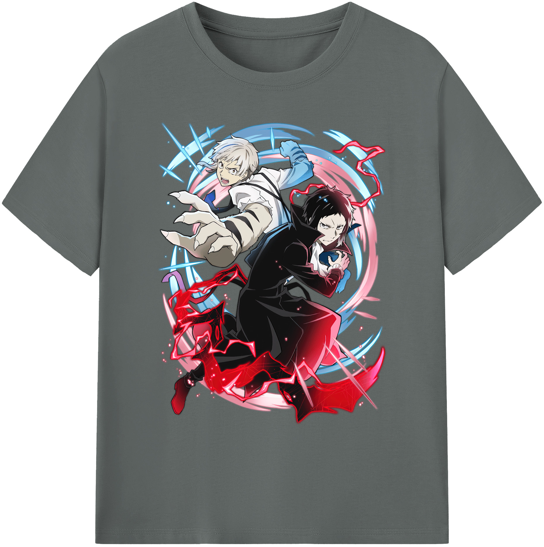 （画像用） 文豪ストレイドッグス Bungo Stray Dogs 綿100％ メンズ半袖Tシャツ｜肌触りやわらか＆通気性